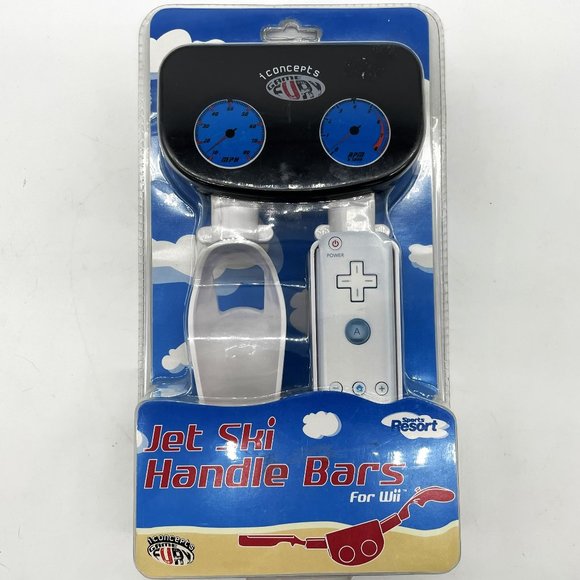 Nintendo Wii Resort Island Jet Ski Handle Bars Video Game Controller Motion Plus - Picture 1 of 4